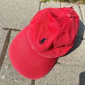 Vintage Polo Ralph Lauren hat. Very cute red color!